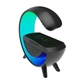 Портативна колонка Bluetooth 3в1 SUNROZ WirelessCharger R99 з RGB нічником та бездротовою зарядкою Чорний - зображення 2