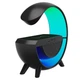 Портативна колонка Bluetooth 3в1 SUNROZ WirelessCharger R99 з RGB нічником та бездротовою зарядкою Чорний - зображення 5