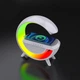 Портативна колонка Bluetooth 3в1 SUNROZ WirelessCharger R99 з RGB нічником та бездротовою зарядкою Білий - зображення 13