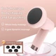 Ручной мышечный массажёр аккумуляторный Fascial Gun Vibro Head расслабляющий массажный пистолет антицеллюлитный, 5 насадок Pink - изображение 5