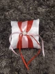 Свадебная подушечка для Обручальных колец Wedding Styduo dekory Белая с брошкой в форме сердца - изображение 1