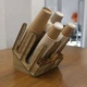 Органайзер-підставка вертикальна COMPACT (4+5) для стаканчиків, кришок, стіків цукру,мішалок та трубочок на 9 відділень (лхдф) «CD» (81111153) коричневий - зображення 9