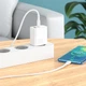 Зарядний пристрій з швидкою зарядкою + кабель Type-C BOROFONE BA75A |USB/Type-C, PD30W+QC3.0| Білий - зображення 9