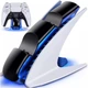 Зарядка для джойстика PS 5 Dobe Док Станция для PlayStation 5 PS 5 DualSense на 2 геймпада с LED подсветкой P5V Серый - изображение 1