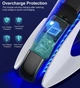 Зарядка для джойстика PS 5 Dobe Док Станция для PlayStation 5 PS 5 DualSense на 2 геймпада с LED подсветкой P5V Серый - изображение 7
