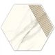 Декор My Way Paradyz Calacatta 17,1x19,8 hexagon b mat - изображение 2