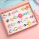 Набір каблучок для дівчаток Lovely Rings набір колечок дитячих регульовані перстені прикраси для дівчаток біжутерія 24 шт. - зображення 2