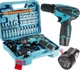 Аккумуляторный шуруповёрт 12V с набором Makita DF330DWE, набор бит и запасной аккумулятор - зображення 1