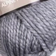 Пряжа для ручного вязания YarnArt Alpine Alpaca (Альпин альпака)толстая зимняя пряжа нитки 447 серый - изображение 3