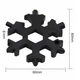 Универсальный ключ Снежинка (черный) Multitool Snowflake Tool гаечный (и не только) (1007662-Black-1) - изображение 2