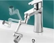Насадка Faucet splash head аератор для змішувача Поворотна головка на 1080 градусів із 2 режимами - изображение 4