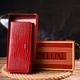 Лакированный женский кошелек из натуральной фактурной кожи CANPELLINI Wallet 21609 Красный - изображение 8