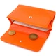 Кошелек кожаный женский Canpellini 12х8,7х1,5 см (acs0025103) Оранжевый - изображение 5