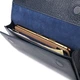 Удобный Женский кошелек из натуральной кожи CANPELLINI Wallet 21665 Синий - изображение 5