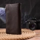 Женский горизонтальный кошелек из натуральной зернистой кожи CANPELLINI коричневый для карт с монетницей (bg216fash32) - изображение 10