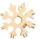Мультитул для велосипеда 18 в 1 "как сюрикен" инструменты снежинка SNOWFLAKE WRENCH TOOL (713421940) Золотой - изображение 13