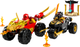 Zestaw klocków LEGO Ninjago Bitwa samochodowo-motocyklowa między Kaiem a Rasem 103 elementy (71789) - obraz 2