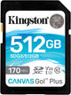 Kingston SDXC 512 GB Płótno Go! Plus Class 10 UHS-I U3 V30 (SDG3/512GB) - obraz 1