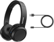 Навушники Philips Bluetooth headpohones TAH4205 Wireless Mic Black (TAH4205BK/00) - зображення 4