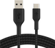 Kabel Belkin USB-A do USB-C w oplocie 3m Czarny (CAB002BT3MBK) - obraz 1