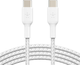 Belkin Kabel USB-C do USB-C w oplocie 1m Biały (CAB004BT1MWH) - obraz 1