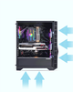 Obudowa Zalman Z3 Iceberg Black ARGB (TG) - obraz 9