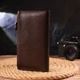 Стильный вертикальный женский кошелек из натуральной кожи CANPELLINI 21642 Коричневый - изображение 7