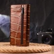 Необычный женский кошелек из натуральной фактурной кожи CANPELLINI 21652 Коричневый - изображение 7