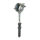 Хомут в сборе CR 1 1/2″ (47-53мм) с винтом-шурупом 8*100 и дюбелем в уп., серый - изображение 2