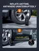 Портативный насос для накачки шин AstroAI Tire Inflator с аккумулятором 6600 мАч и шнуром постоянного тока - изображение 3