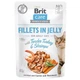 Влажный корм Brit Care Cat pouch, для кошек, филе индейки с креветками в желе, 85 г - изображение 1
