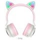 Беспроводные накладные наушники Hoco W27 Cat ear серые - изображение 4