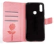 Чехол-книжка для TP-Link Neffos X20/X20 Pro "Цветок и бабочки Pink" - изображение 3