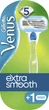 Станок для бритья женский (Бритва) Venus Extra Smooth Embrace c 2 сменными картриджами (7702018955497) - изображение 1