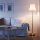 Торшер IKEA ÅRSTID білий нікельований 601.638.62 - зображення 2
