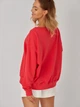 Bluza damska bez kaptura KOLORLI Love 36 Różowa (5903738175048) - obraz 7