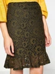 Юбка миди осенняя женская Koton 8KAK73281EK-801 M Khaki (8681687986454_ROZ) - изображение 4