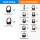 Амбушюрі для навушників New Bee NB-BE2 Black для Beats Solo 2 Wireless, Beats Solo 3 Wireless - зображення 2