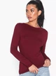 Чоловічий лонгслів NLY trend 092322 XS (97925XS) Бордовий - зображення 3