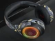 Игровые беспроводные наушники ATD EL-A2S красные с микрофоном, LED-подсветкой, Bluetooth 5.3, AUX, MicroSD, 40 мм драйверы, до 45 часов работы - изображение 4