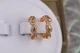 Сережки кільця Хuping Jewelry тріо 1.6 см золотисті - зображення 1