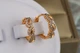 Сережки кільця Хuping Jewelry тріо 1.6 см золотисті - зображення 2