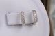 Сережки Xuping Jewelry дитячі доріжки з камінців 10 мм сріблясті - зображення 2