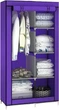 Тканевый шкаф для вещей Ason Storage Wardrobe 88105 2 секции 105 х 45 х 170 см Фиолетовый (51692P) - изображение 1