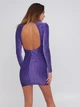 Платье вечернее короткое летнее женское H&M FL0902509 M Фиолетовое (DN4000000240025) - изображение 2