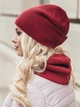 Шапка + снуд Dressa 15532 One Size Бордовые (2000000820446_D) - изображение 2