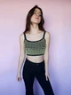 Топ на бретелях чорний з жовтим в'язка ZARA 10000 M (28) - зображення 5