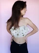 Топ бежевый в цветочный принт ZARA 9952 M (30) - изображение 6
