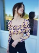 Топ с длинными рукавами в цветочный принт Boohoo Розовый ( 10380 S/42 ) - изображение 2