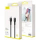 Дата кабель USB-C to Lightning 1.0m 18W 2.1A Cafule Black-Grey Baseus (CATLKLF-G1) - изображение 3
